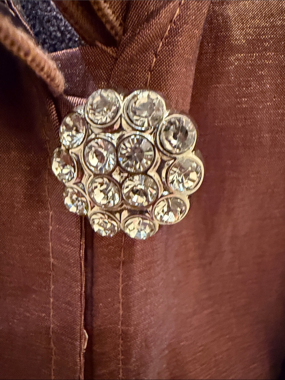 Joseph ribkoff Copper Brown Blouse - Picture 2 of 9